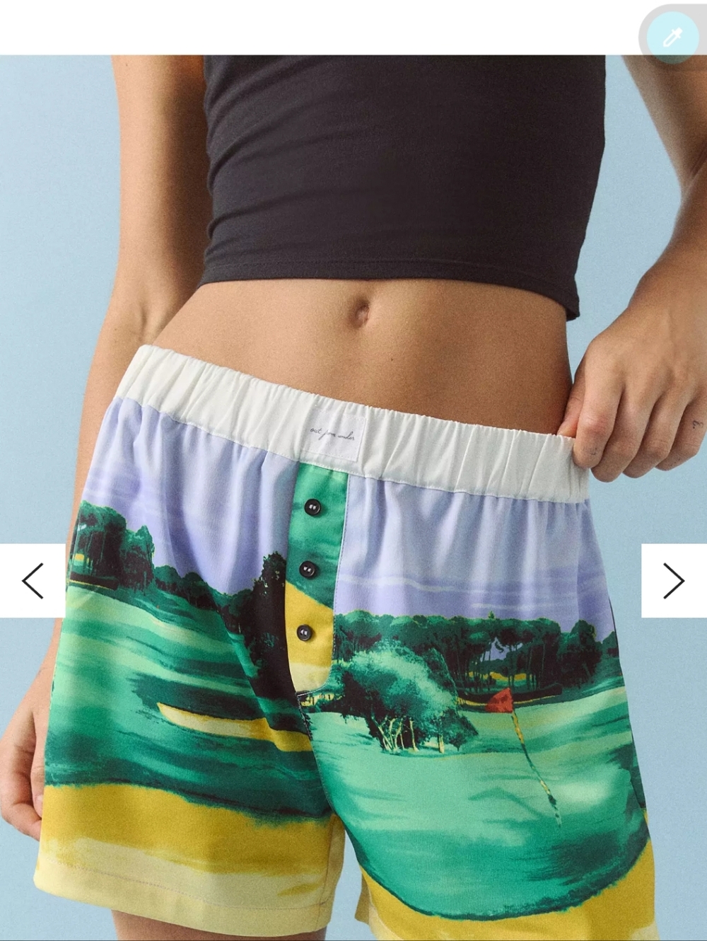 Our From Under Masters Golf Souvenir Short Large NWT